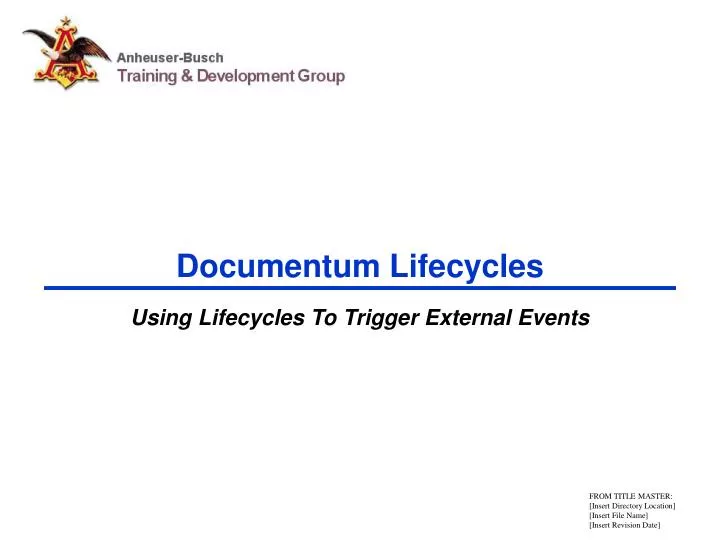 documentum lifecycles