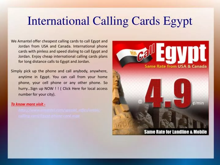 international calling cards egypt