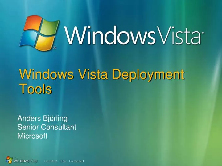windows vista deployment tools