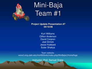 Mini-Baja Team #1