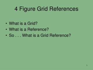 4 Figure Grid References