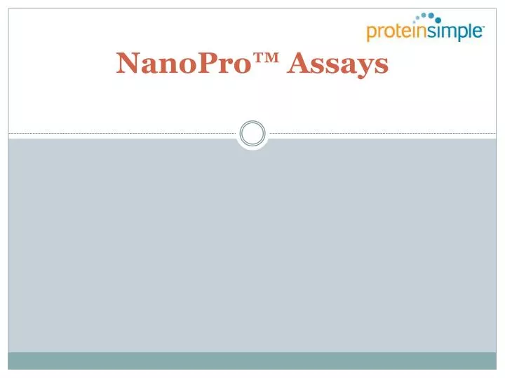 nanopro assays