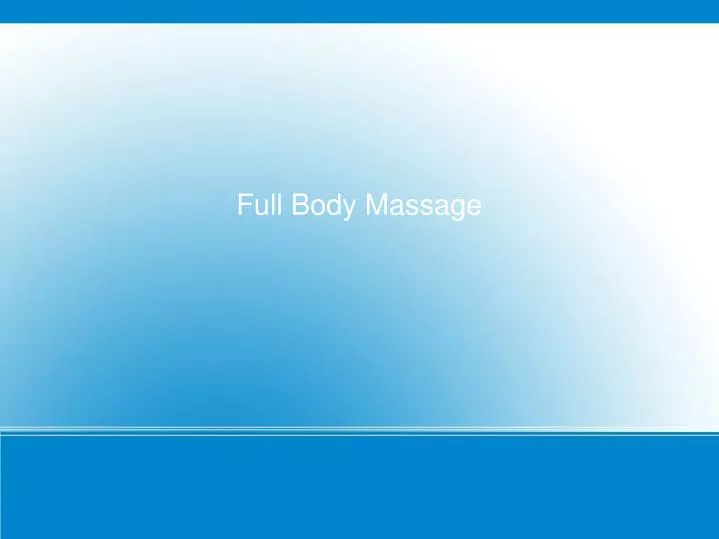 full body massage
