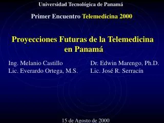 Primer Encuentro Telemedicina 2000