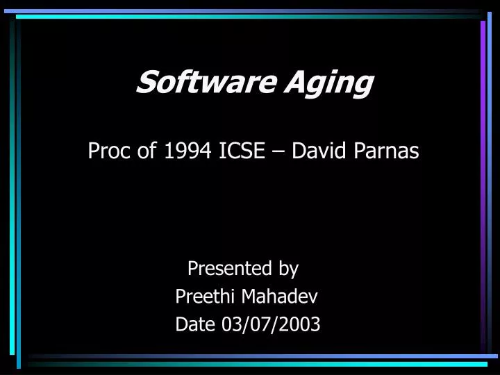 proc of 1994 icse by david parnas