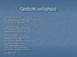 Gedicht veiligheid - slide 1