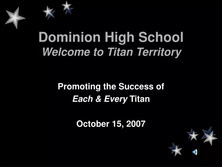 dominion high school welcome to titan territory