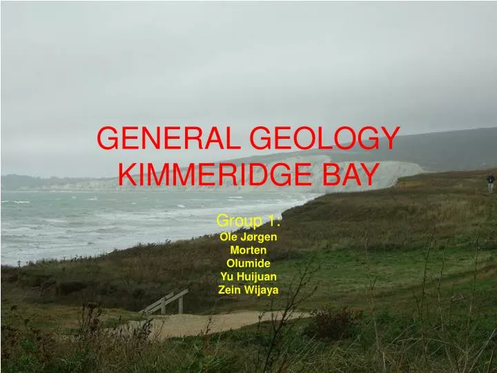 general geology kimmeridge bay