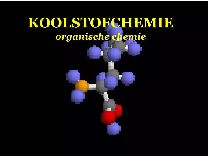 koolstofchemie organische chemie