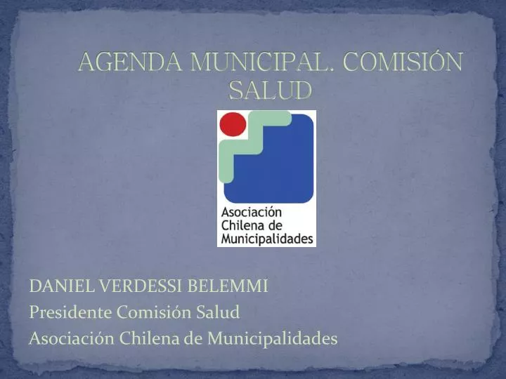 agenda municipal comisi n salud
