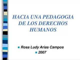 Rosa Ludy Arias Campos 2007