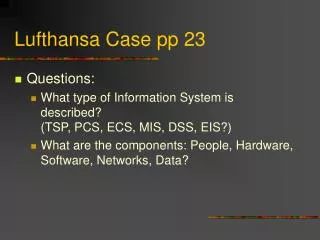 Lufthansa Case pp 23