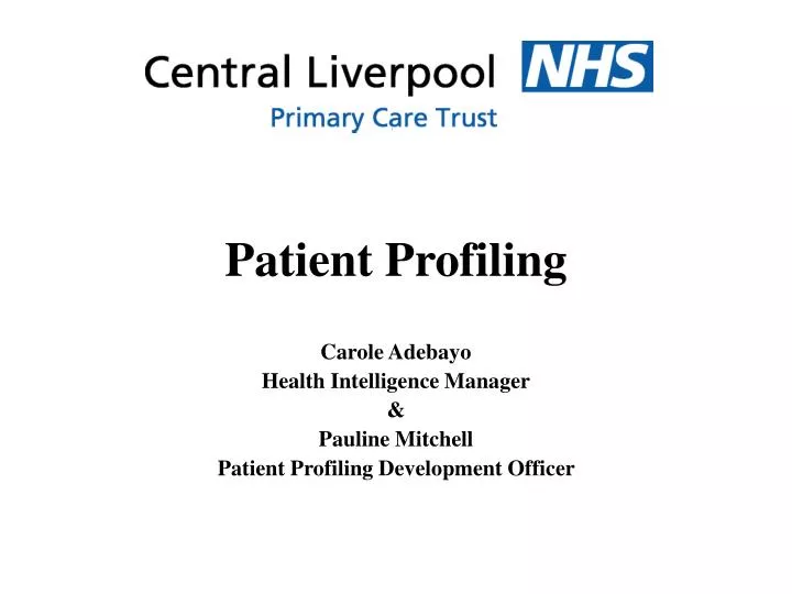 patient profiling