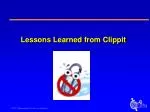 Lessons Learned from Clippit - slide 1
