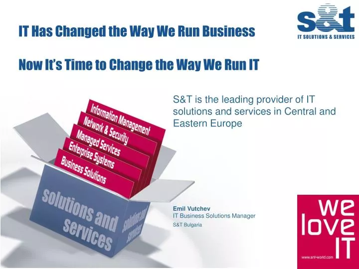 it has changed the way we run business now it s time to change the way we run it