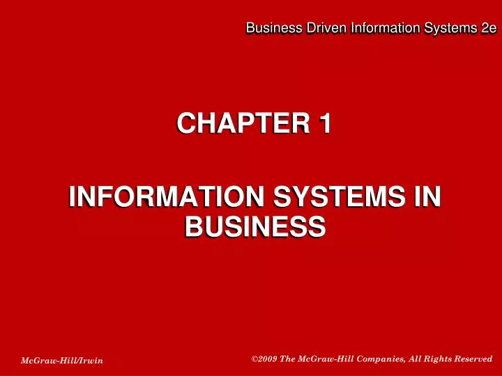 business driven information systems 2e