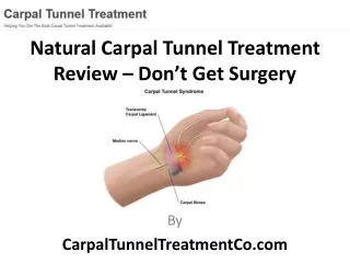 Best Natural Carpal Tunnel Treatment Review