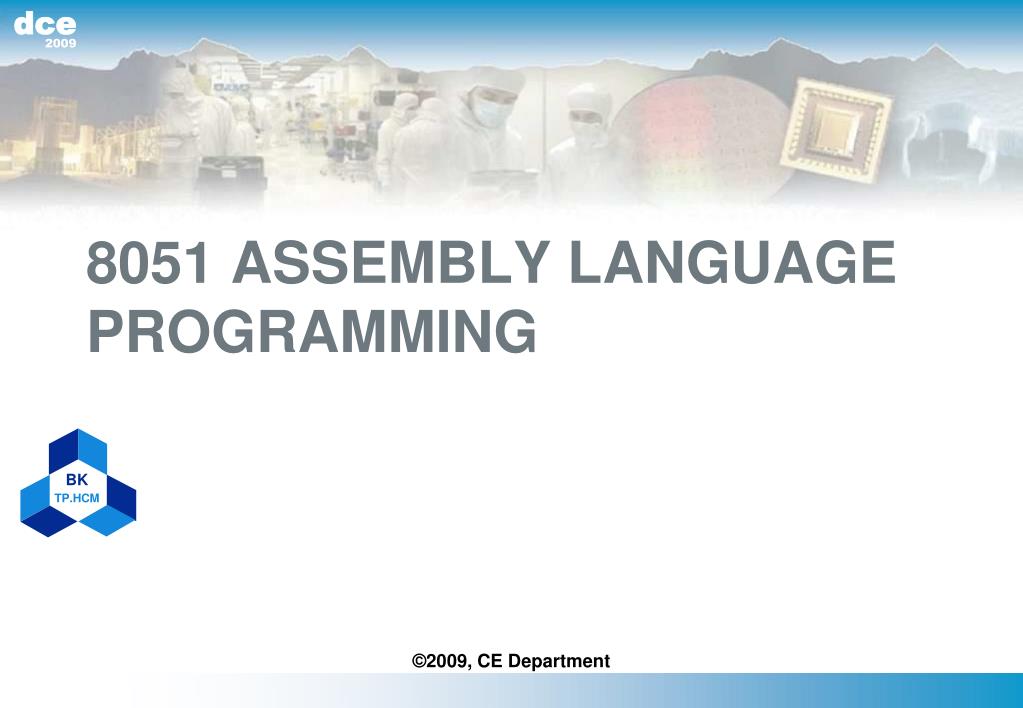 PPT - 8051 ASSEMBLY LANGUAGE PROGRAMMING PowerPoint Presentation, free ...