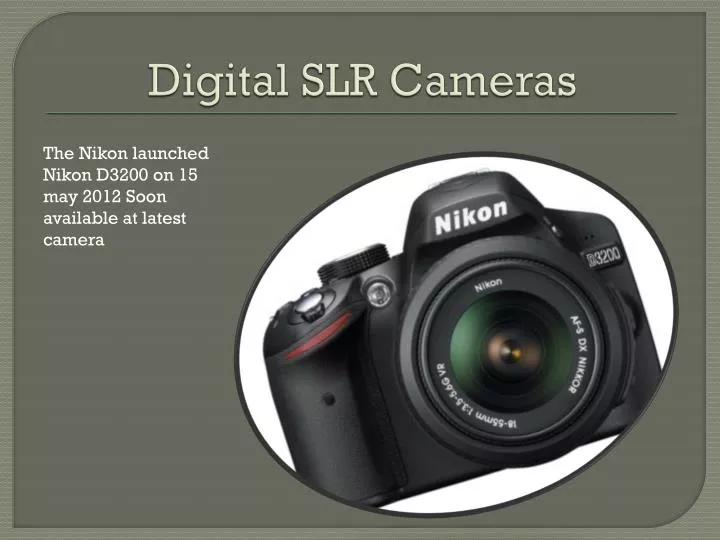 digital slr cameras