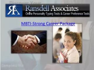 MBTI-Strong Career Package