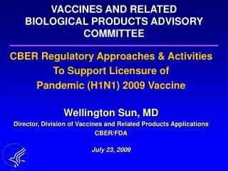VACCINES AND RELATED BIOLOGICAL PRODUCTS ADVISORY COMMITTEE