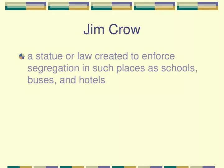 jim crow