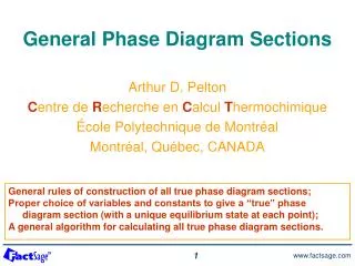 General Phase Diagram Sections