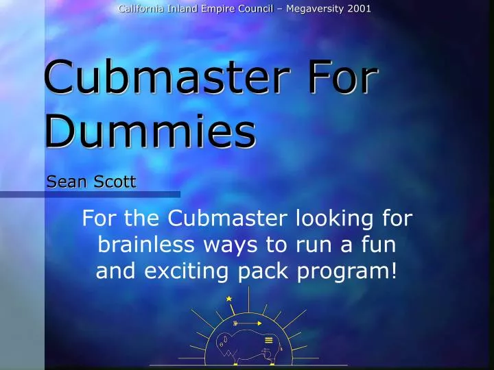 cubmaster for dummies