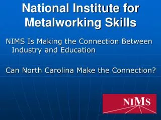 National Institute for Metalworking Skills