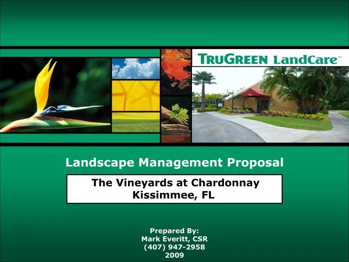 landscape management proposal
