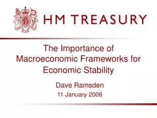 The Importance of Macroeconomic Frameworks for Economic Stability