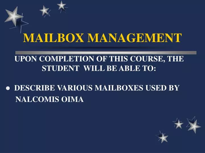 mailbox management