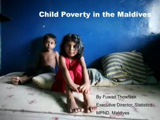 Child Poverty in the Maldives