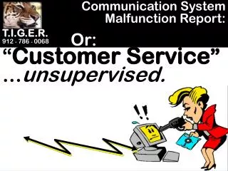 Communication System Malfunction Report: