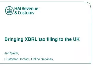 Bringing XBRL tax filing to the UK