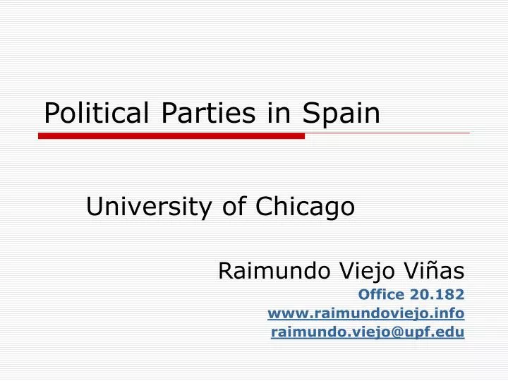 political parties in spain