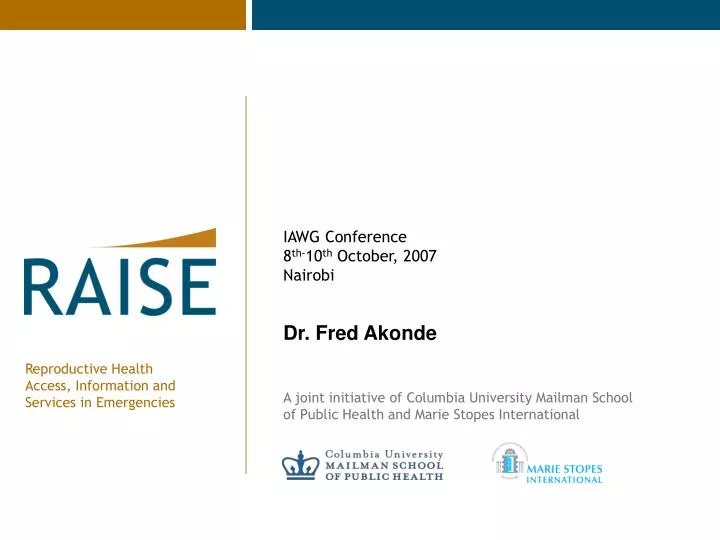 dr fred akonde