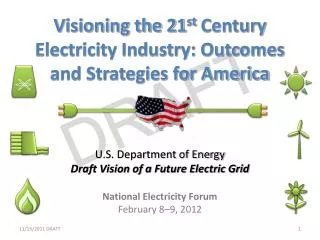 Visioning the 21 st Century Electri city Industry: Outcomes and Strategies for America