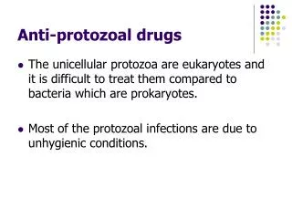 Anti-protozoal drugs