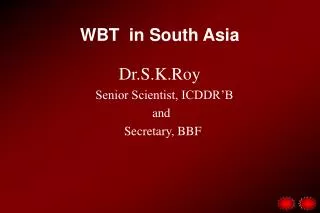 WBT in South Asia
