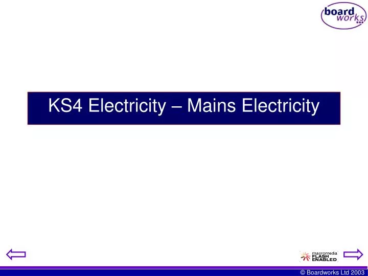 ks4 electricity mains electricity