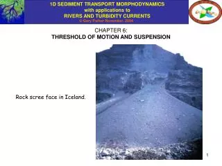 CHAPTER 6: THRESHOLD OF MOTION AND SUSPENSION