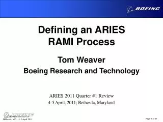 Boeing Fusion Energy Plan Presented to US ITER xx December 2008