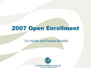 2007 Open Enrollment