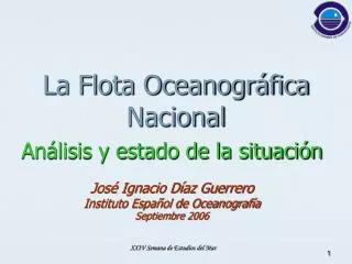 La Flota Oceanográfica Nacional