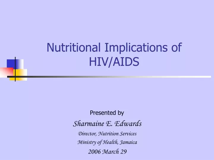nutritional implications of hiv aids