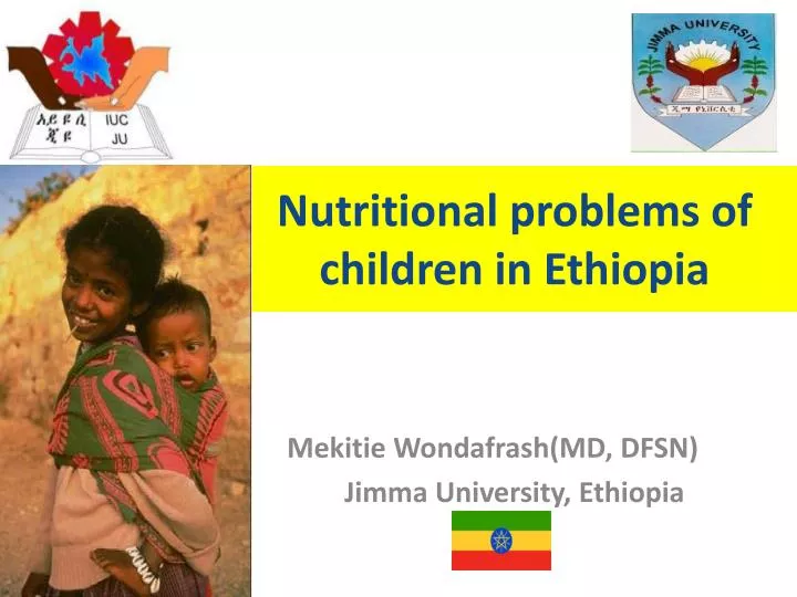 nutritional problems of children in ethiopia