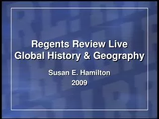 Regents Review Live Global History &amp; Geography