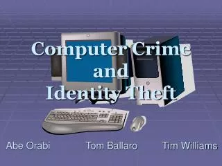 Computer Crime and Identity Theft