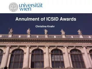 Annulment of ICSID Awards